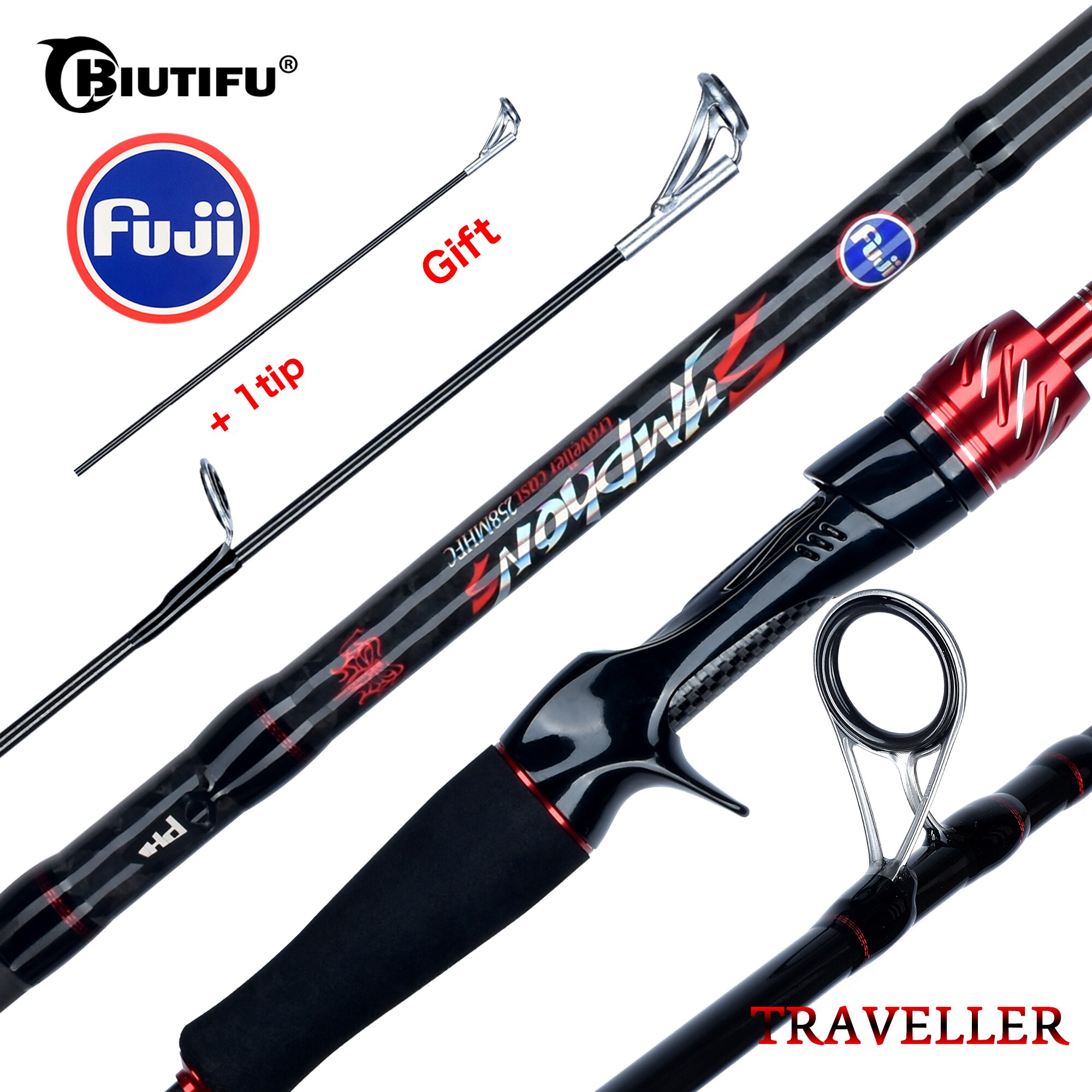 Fishing Rod Surf - BIUTIFU joran pancing Spinning Casting Fuji,