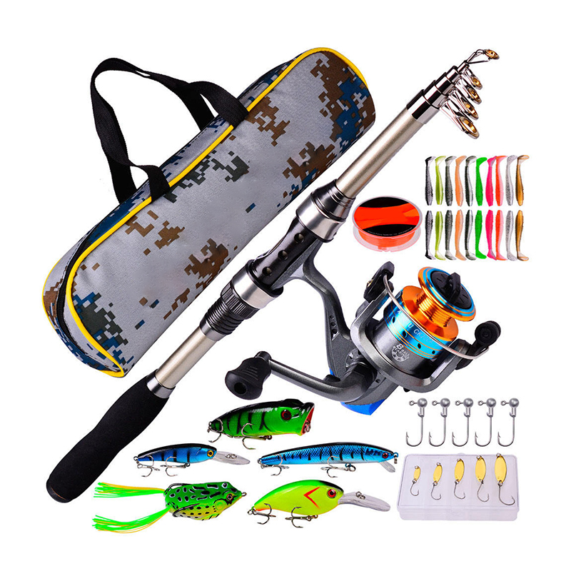 Fishing Rod Telescopic - Kombinasi Joran dan Reel Pancing Serat