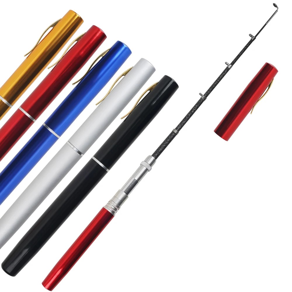 Fishing Rod Ice - Tongkat pancing teleskopik portabel, pena saku
