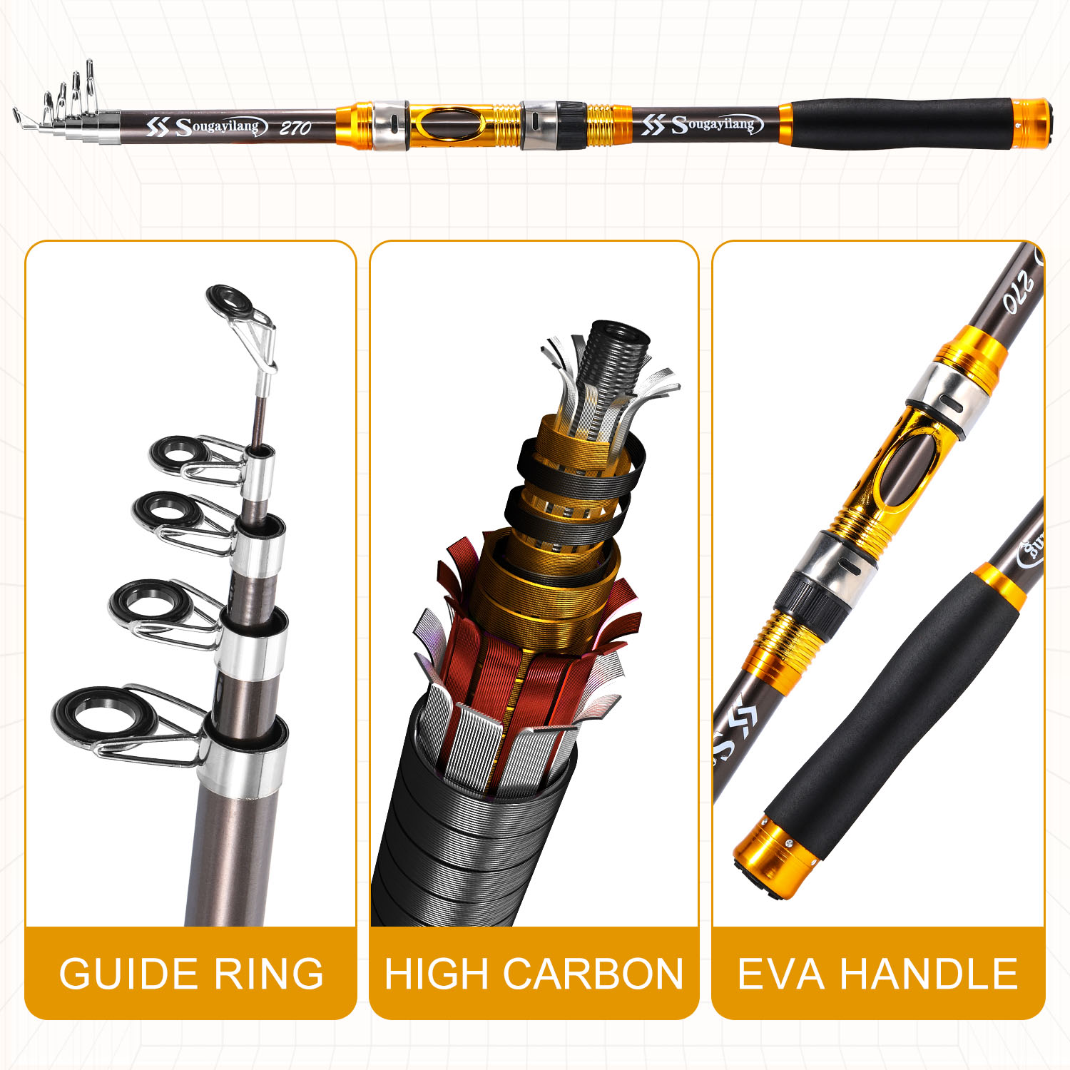 Sougayilang Joran Pancing Puta - Fishing Rod Surf ulasan dan harga