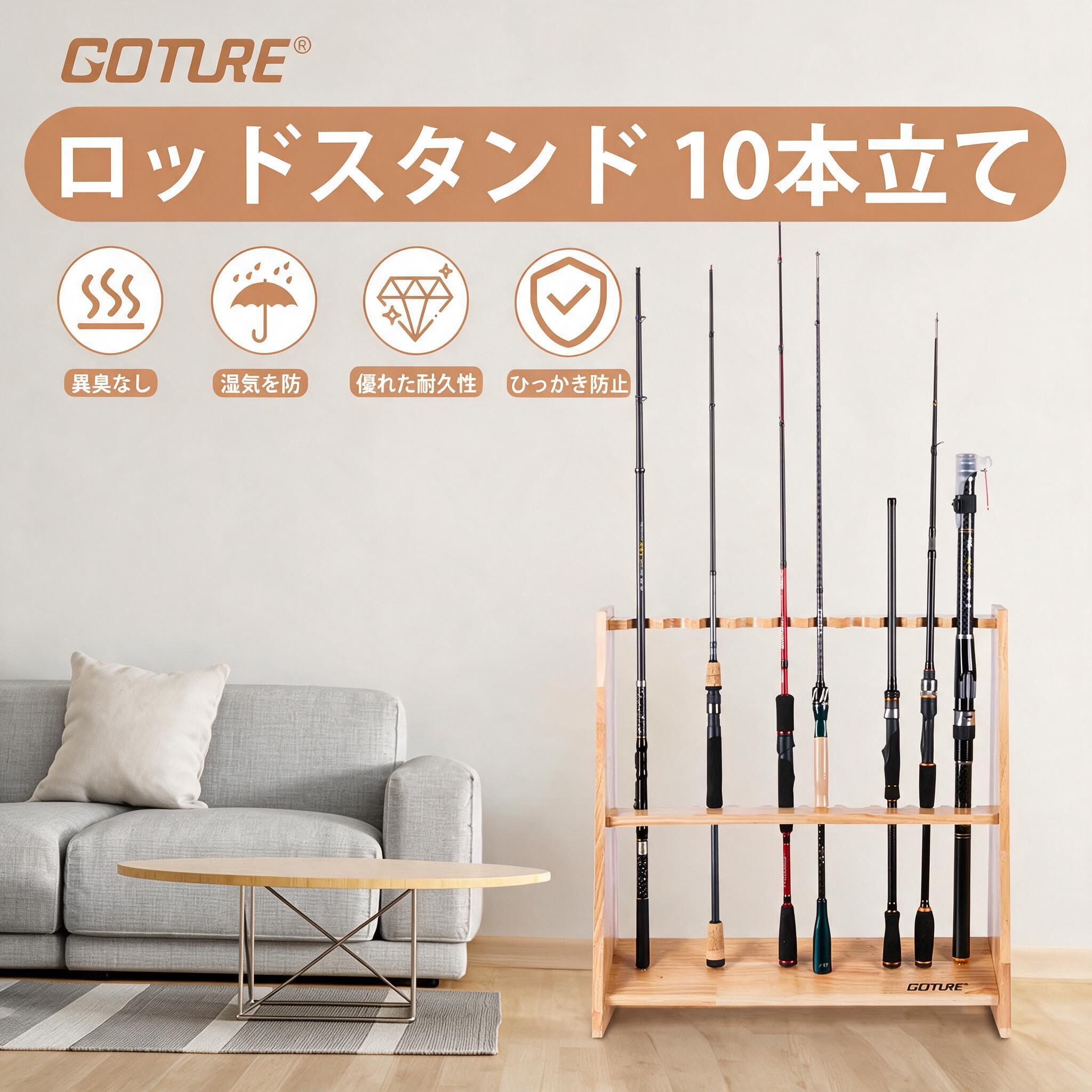 Penyangga Joran Pancing Kayu G - Fishing Rod Rack ulasan dan harga