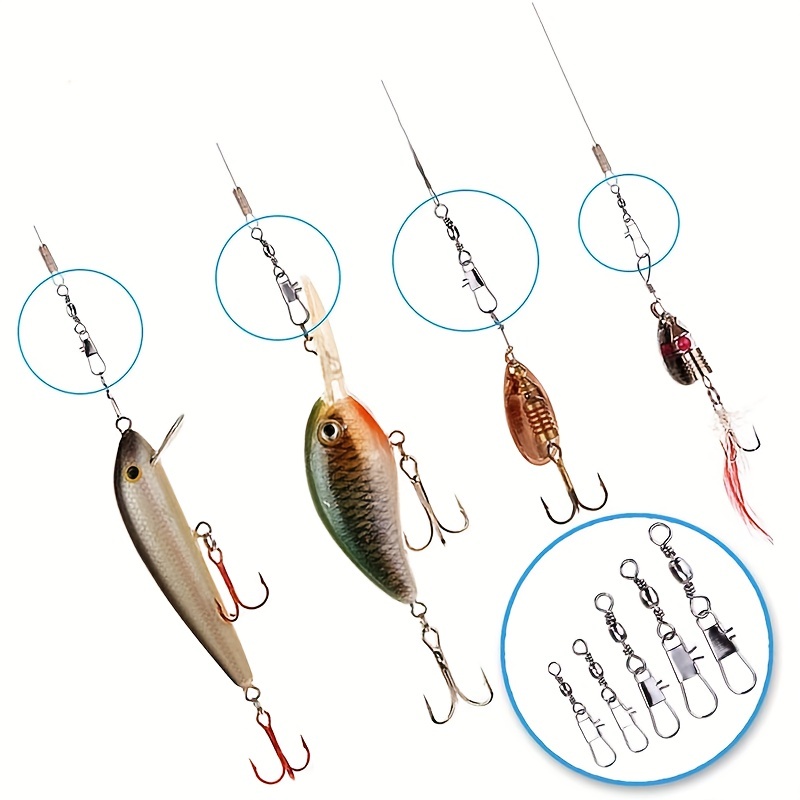 50/200pcs Barrel Snap Swivel A - Fishing Rod Building Kit ulasan dan harga